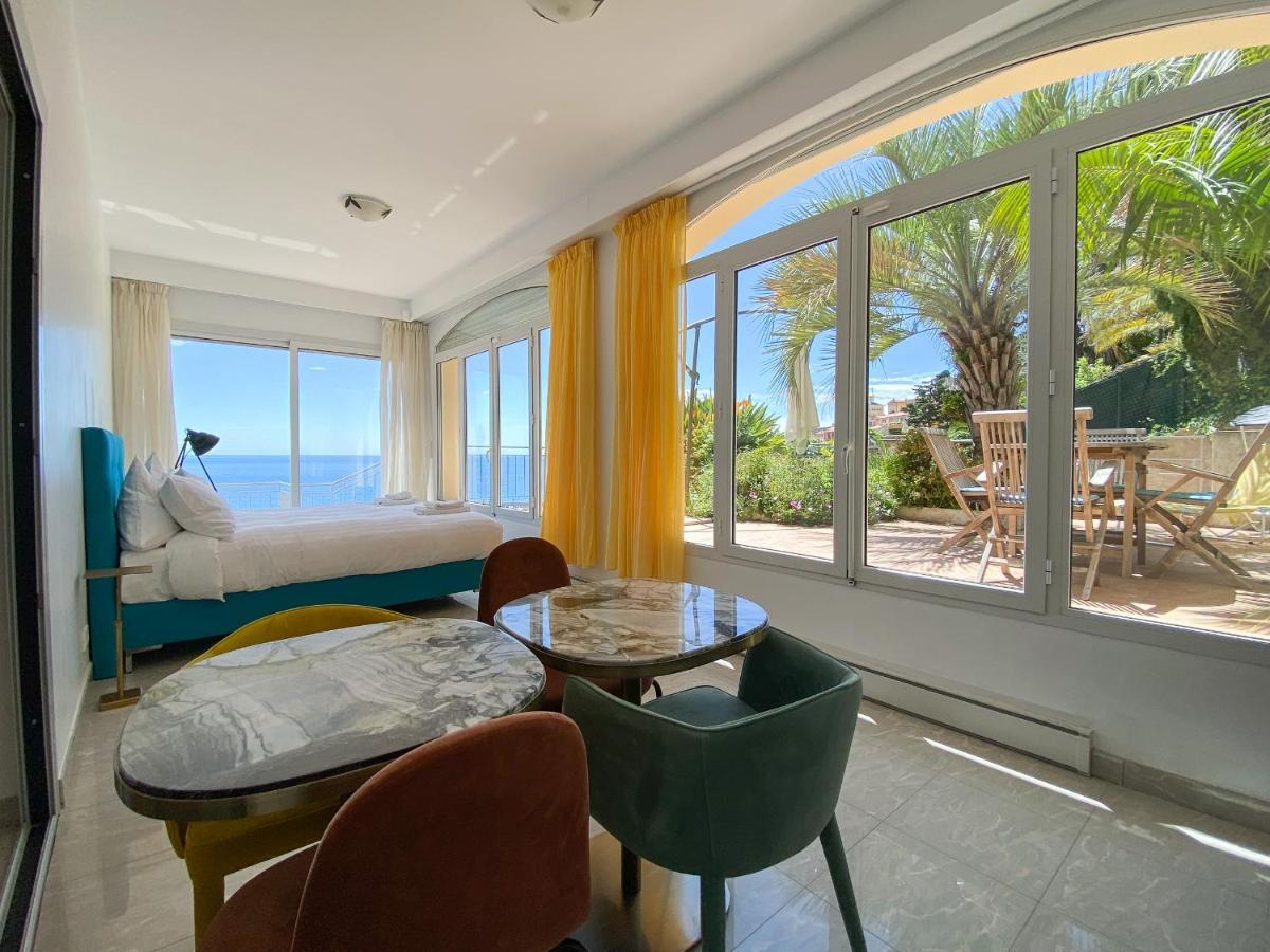 Villa L'Ensoleillee Vue Panoramique Mer, 250 M De La Plage Et Du Centre Ville 芒通 外观 照片